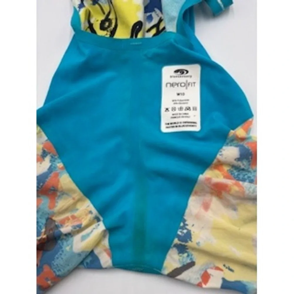 Blueseventy‎ Nero Fit Swimsuit W10 Multicolor Graffiti Tech Suit Kneeskin Youth